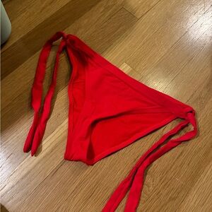 Red gymshark bikini bottoms small